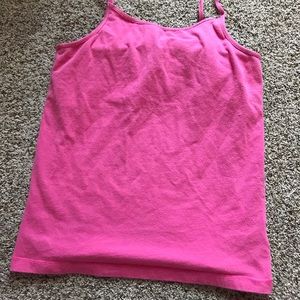 pink tank top